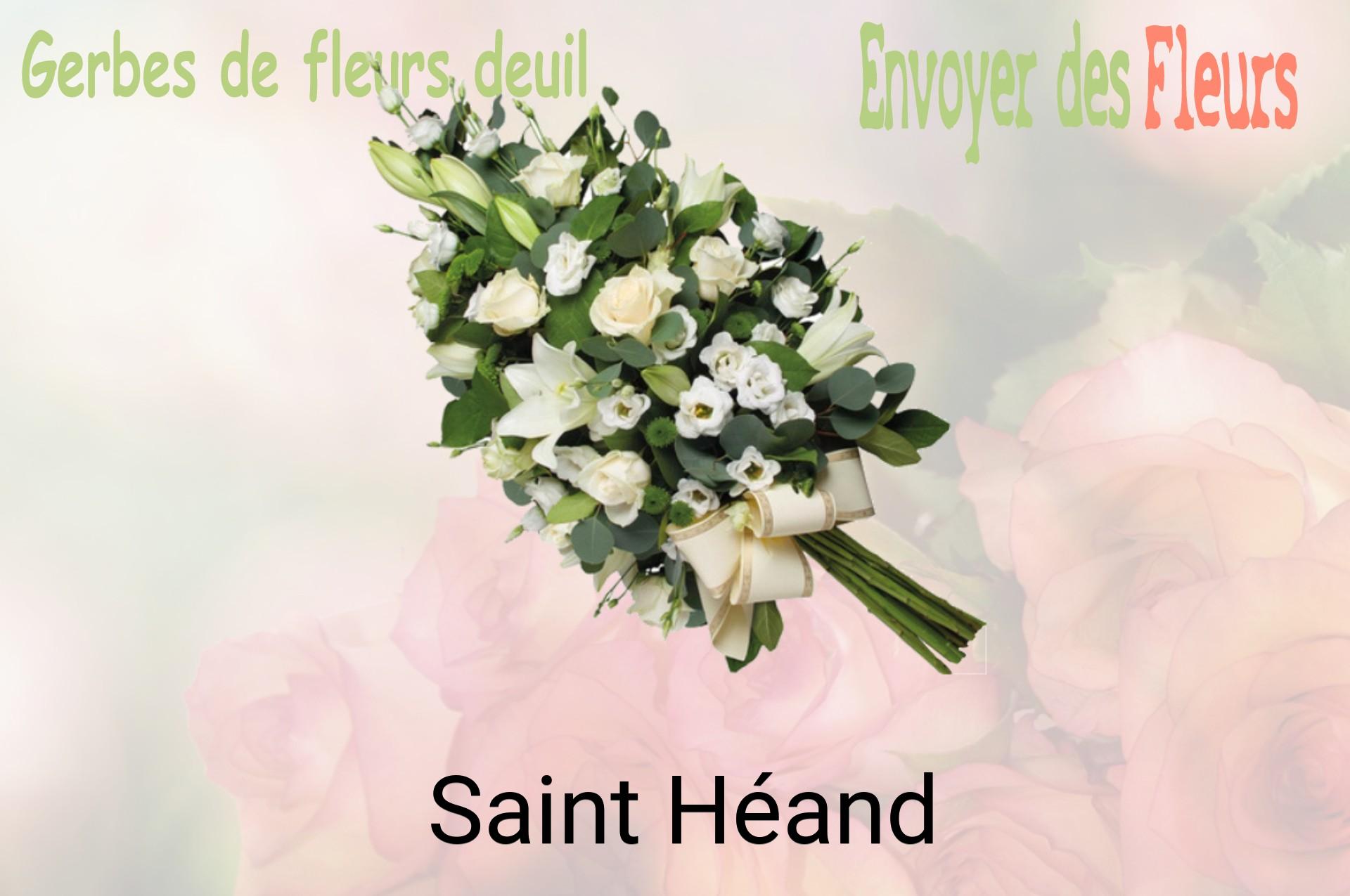 Gerbe de fleurs de deuil livrée à Saint-Héand